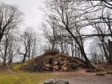 Kisses hill and sacrificial stone of Estonians on Toome hill