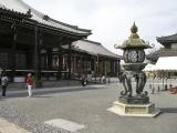 Main courtyard, Nishi-Honganji Temple, Kyoto. Main courtyard, Nishi-Honganji Temple, Kyoto.