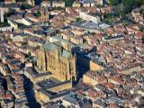 Metz - Cathédrale - Vue aérienne