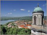 Esztergom - Tájkép harangtoronnyal Esztergom - Tájkép harangtoronnyal