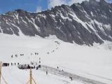 pohled z hory Jungfraujoch  do okolí