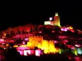 Tsarevets at night
