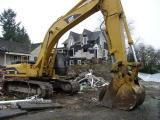 Building demolition in Olympia