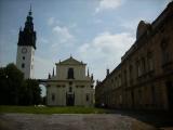 Blick auf den Dom St. Stephan mit freistehendem Turm in Litoměřice (Leitmeritz)