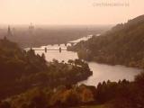 Heidelberg an einem Abend im Spätherbst