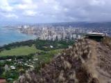 View from Diamond Head - Waikiki beach View from Diamond Head - Waikiki beach