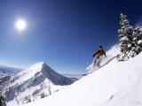 Telemark Skiing in the Bridger Mountains, Montana-a