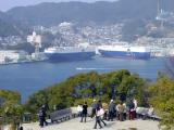 Nagasaki port, a view from Glover Hill Nagasaki port, a view from Glover Hill
