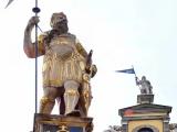 Erfurt, doppelter Roland auf dem Fischmarkt Erfurt, doppelter Roland auf dem Fischmarkt