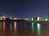 Des Moines River at Night (Flood 08)