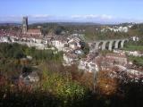 nice view of the cathedral and the Zähringen Bridge (one of 14 in Fribourg) nice view of the cathedral and the Zähringen Bridge (one of 14 in Fribourg)