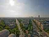 View from Arc de Triomphe, Paris, France