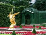 The gardens of Linderhof Castle The gardens of Linderhof Castle