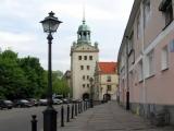 Szczecin - widok na Zamek z ul. Korsarzy