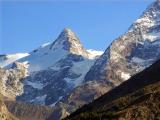 On the road from Saas Fee to Saas Grund. On the road from Saas Fee to Saas Grund.