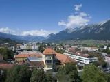 Panorama di Hall in Tirol dalla Torre della Zecca