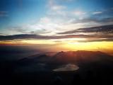 Sunrise from top of Mount Fuji