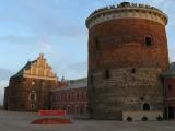Courtyard of the Lublin Castle with Holy Trinity Chapel and 13th-century tower
