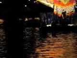 espectaculo nocturno del fiestaventura , en el lago de la mediterranea 