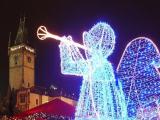 Prag: Weihnachtsengel - Altstädter Ring - Rathausturm