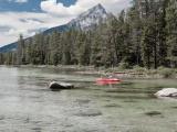 Kayaking among the Tetons