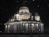 Saransk. St.Fedor Ushakov Cathedral at night Saransk. St.Fedor Ushakov Cathedral at night