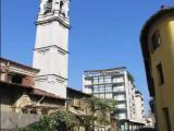 Campanile della Madonna della Neve e un tratto scoperto del Naviglio Sforzesco - Vigevano Campanile della Madonna della Neve e un tratto scoperto del Naviglio Sforzesco - Vigevano