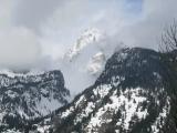 Teton Bike Ride, Clearing Clouds While on the Road, Grand Teton National Park, Wyoming