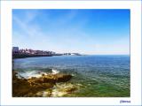 A Coruña desde el dique de abrigo. A Coruña desde el dique de abrigo.