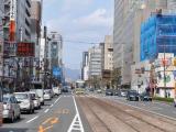広島市役所前電停眺め 広島市役所前電停眺め