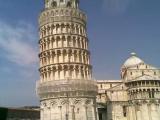 Pisa. Tower and people.