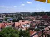 Meißen - Panoramablick - vom Dom zu den Elbbruecken