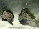 Rheinfall w Szafuzie, Helvetia.