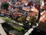 Czeski Krumlov-widok z wieży zamkowej 3 Czeski Krumlov-widok z wieży zamkowej 3