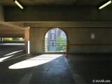 Inside the parking garage Inside the parking garage
