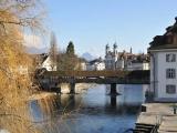 Luzern with river Reuss