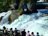 Viewing the Rhine Falls