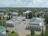 Торговые ряды, вид с колокольни Торговые ряды, вид с колокольни