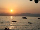 zonsondergang op camping Cisano zonsondergang op camping Cisano