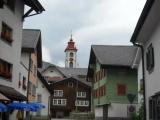 Church towes behind the houses