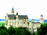 Neuschwanstein, blick von Marienbrucke Neuschwanstein, blick von Marienbrucke
