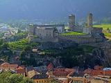 Castelgrande from Montebello castle Castelgrande from Montebello castle