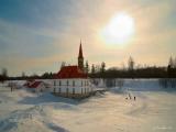Castle, snow, sun Castle, snow, sun