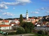 Pohled od baziliky na střed města, View from the Basilica to the town centre