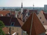 Roofs of old Tallinn . Estonia .