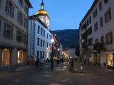 Sion:  Rue du Grand-Pont at dusk