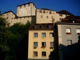 Old houses and a castle Old houses and a castle