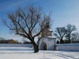 Aleksandrovsky Monastery Gate in Winter