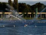 Dancing water.