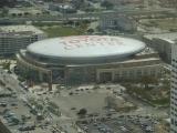 Toyota Center from Wells Fargo Plaza - Houston TX